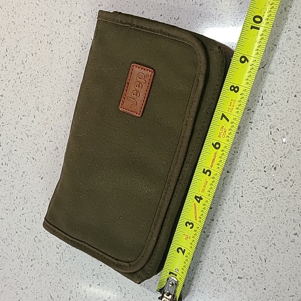 Jeep paperwork holder green Army Fabric